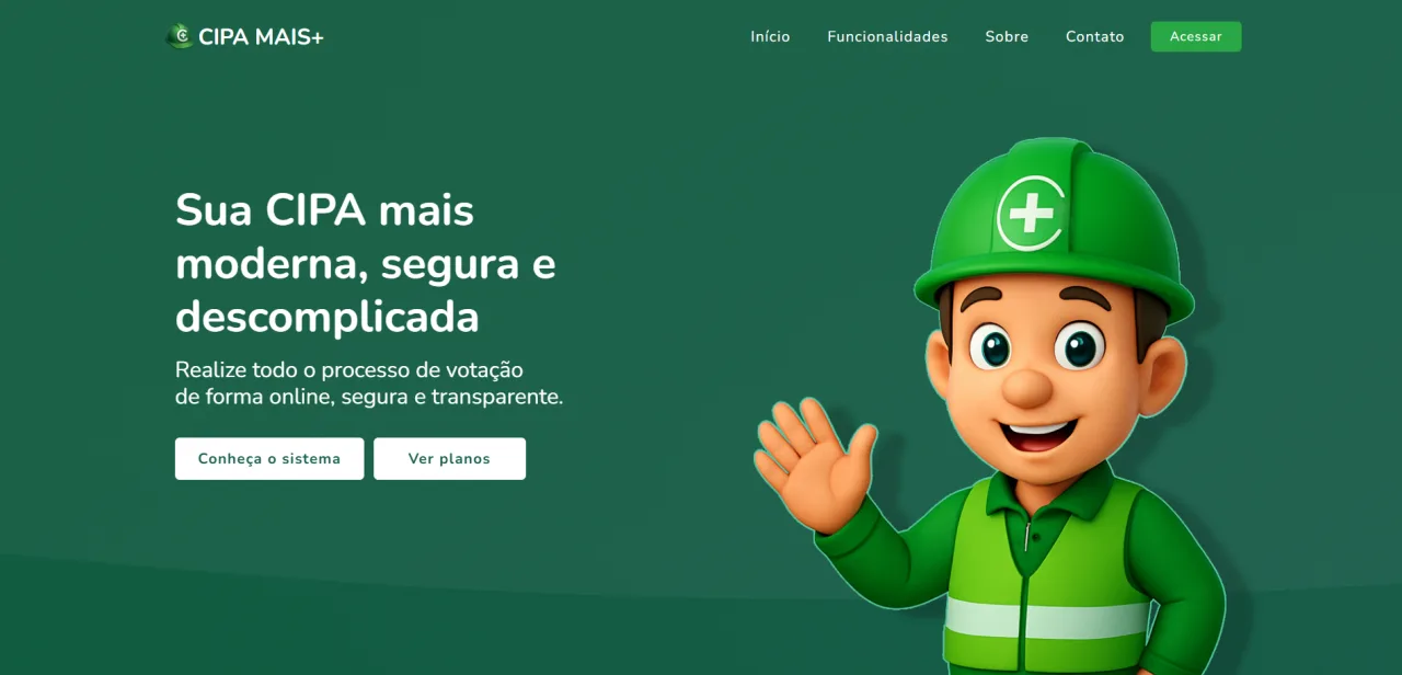 Página inicial do CIPA+